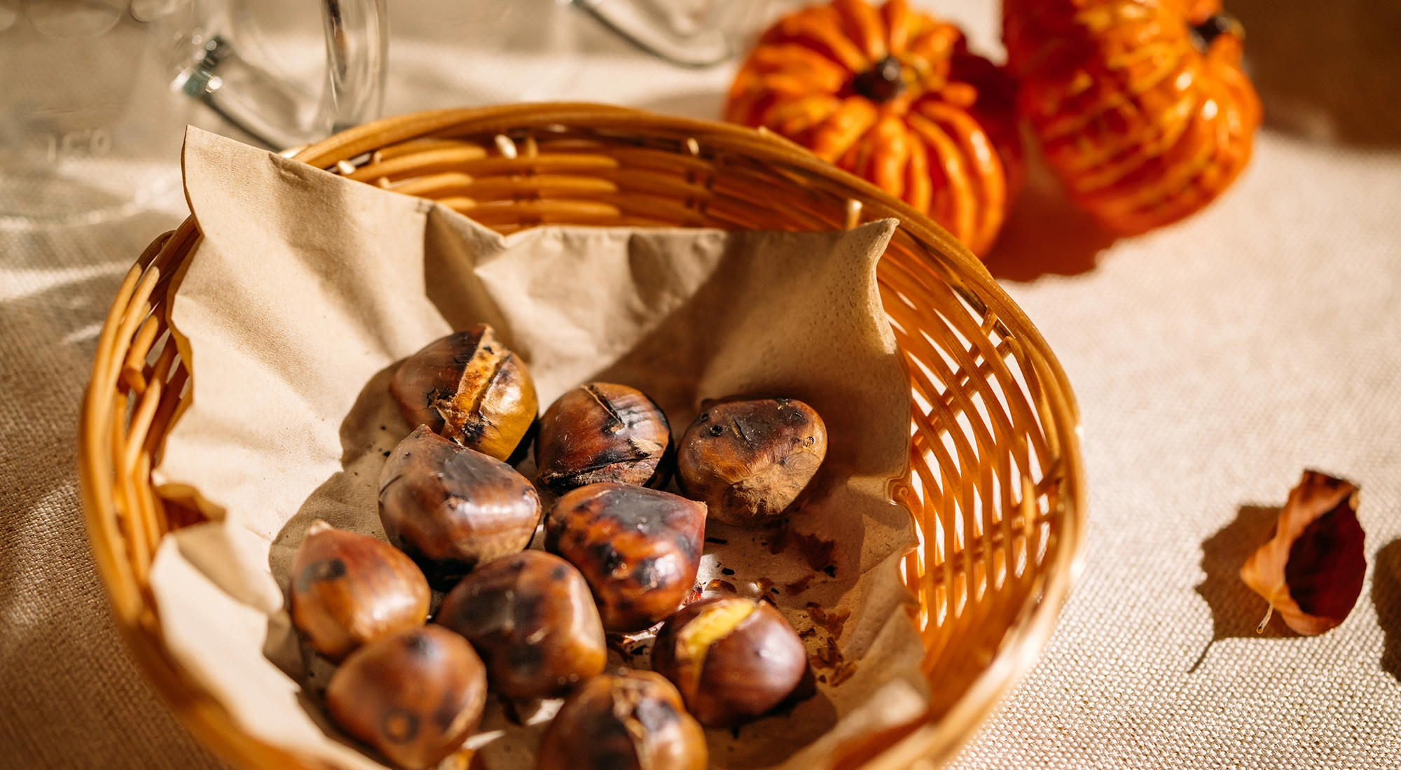 Chestnuts in a basket 